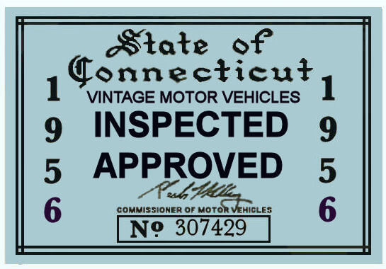 (image for) 1956 Connecticut Inspection Sticker